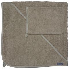 Badcape met washandje 75 x 75 cm