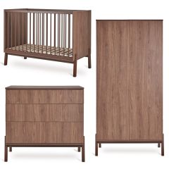 Ashi babykamer: bed 60 x 120 cm + commode + kledingkast 2 deuren