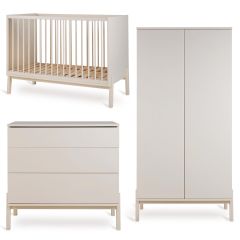 Ashi babykamer: bed 60 x 120 cm + commode + kledingkast 2 deuren