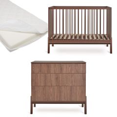 Ashi babykamer: bed 60 x 120 cm + matras + commode