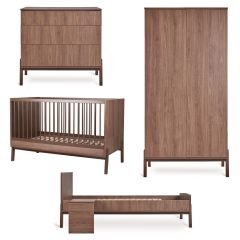 Ashi babykamer: bed 70 x 140 cm + commode + Junior kit + kledingkast 2 deuren