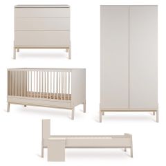 Ashi babykamer: bed 70 x 140 cm + commode + Junior kit + kledingkast 2 deuren