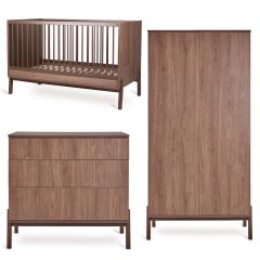 Ashi babykamer: bed 70 x 140 cm + commode + kledingkast 2 deuren