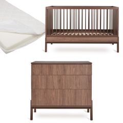 Ashi babykamer: bed 70 x 140 cm + matras + commode