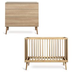 Flow babykamer: bed 60 x 120 cm + commode