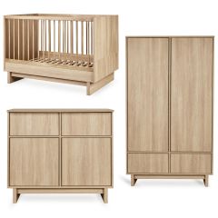 Kyo babykamer: bed 70 x 120 cm + commode + kledingkast