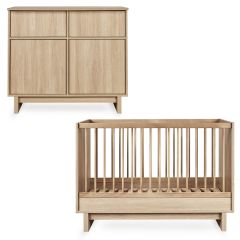 Kyo babykamer: bed 70 x 120 cm + commode