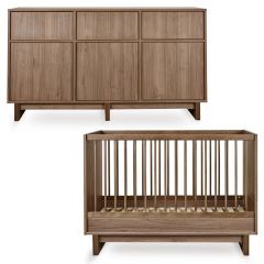 Kyo babykamer: bed 70 x 120 cm + commode XL