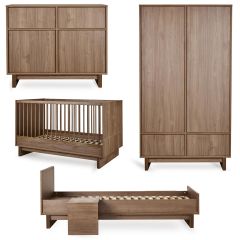 Kyo babykamer: bed 70 x 140 cm + commode + kledingkast + Junior kit
