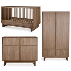 Kyo babykamer: bed 70 x 140 cm + commode + kledingkast