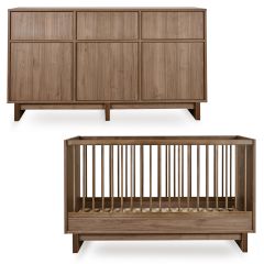 Kyo babykamer: bed 70 x 140 cm + commode XL