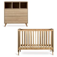 Loft babykamer: bed 60 x 120 cm + commode