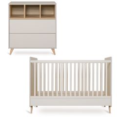 Loft babykamer: bed 70 x 140 cm + commode