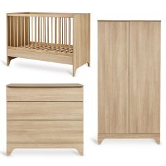 Tsugi babykamer: bed 60 x 120 cm + commode + kledingkast