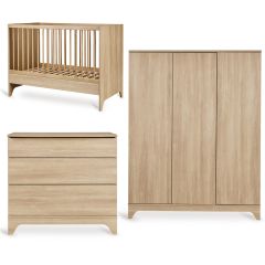 Tsugi babykamer: bed 60 x 120 cm + commode + kledingkast XL