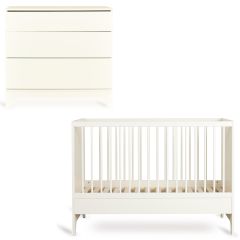 Tsugi babykamer: bed 60 x 120 cm + commode