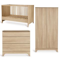 Tsugi babykamer: bed 70 x 140 cm + commode + kledingkast