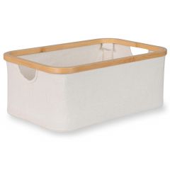 Opbergmand katoen bamboe 45 x 30 cm