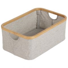Opbergmand katoen bamboe 45 x 30 cm
