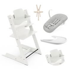 Tripp Trapp kinderstoel + Baby Set 2 + Tafelblad + Harnas 2 + Newborn Set