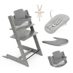 Tripp Trapp kinderstoel + Baby Set 2 + Tafelblad + Harnas 2 + Newborn Set