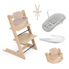 Tripp Trapp kinderstoel + Baby Set 2 + Tafelblad + Harnas 2 + Newborn Set