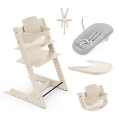 Tripp Trapp kinderstoel + Baby Set 2 + Tafelblad + Harnas 2 + Newborn Set