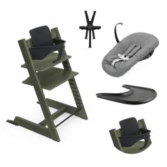 Tripp Trapp kinderstoel + Baby Set 2 + Tafelblad + Harnas 2 + Newborn Set