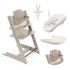 Tripp Trapp kinderstoel + Baby Set 2 + Tafelblad + Harnas 2 + Newborn Set