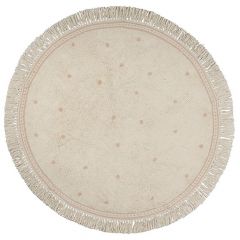 Tapijt Emma Dots Pink 130 x 130 cm