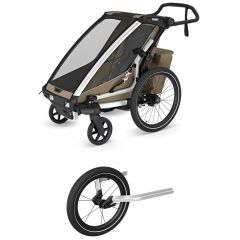Pack Chariot Cross 2.0 single fietskar + Jogging Kit