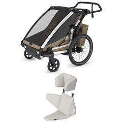 Pack Chariot Cross 2.0 double fietskar + Baby Supporter
