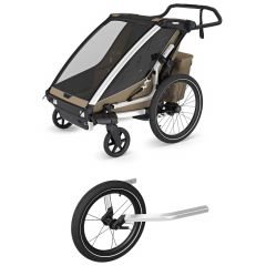 Pack Chariot Cross 2.0 double fietskar + Jogging Kit
