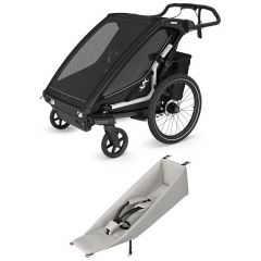 Pack Chariot Sport 2.0 double fietskar + Infant Sling zitje