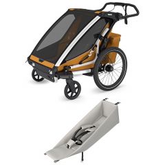 Pack Chariot Sport 2.0 double fietskar + Infant Sling zitje