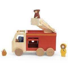 Houten brandweerwagen
