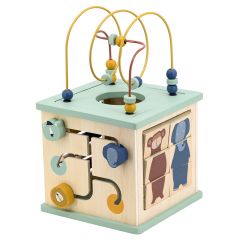 Houten 5-in-1 activiteiten kubus