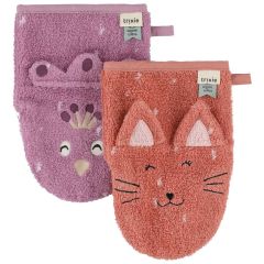 Set van 2 washandjes