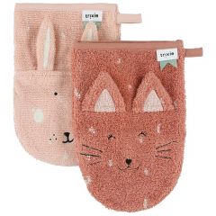 Set van 2 washandjes