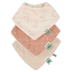 Set van 3 bandana slabbetjes in katoen