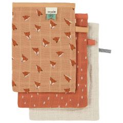 Set van 3 tetra washandjes