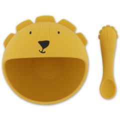 Silicone first meal eetset