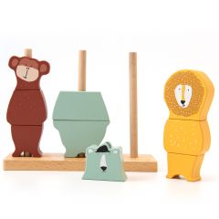 Houten dierenpuzzel stapelaar