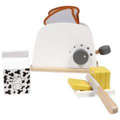 Houten toaster + accessoires