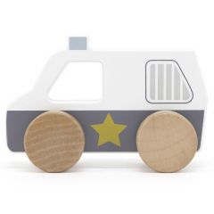 Houten politieauto