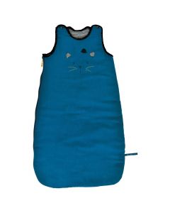Slaapzak 70 cm blauw - Les Moustaches