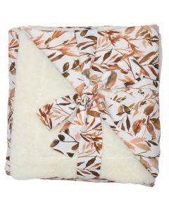 Luxe deken met nepbont - 70 x 100 cm