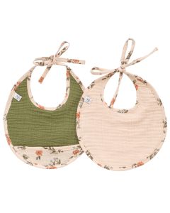 Set van 2 newborn slabbetjes