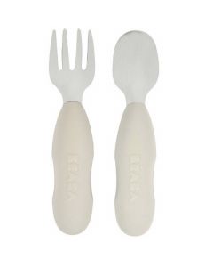 Set roestvrijstalen oefenbestek - 2 stuks