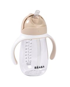 Drinkbeker met rietje tritan 300 ml
